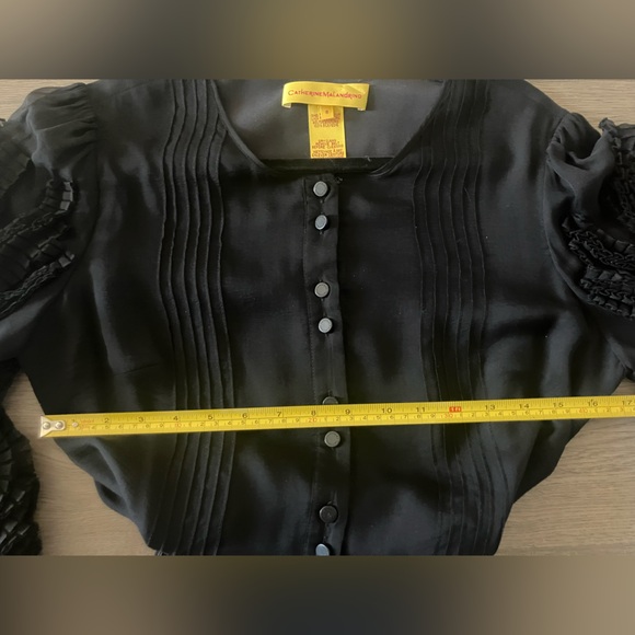 Catherine Malandrino Black Ruffle Dress - Picture 7 of 8